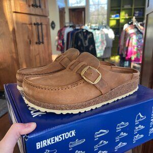 Birkenstock Buckley – Oiled Leather Loafer Clog Size 38